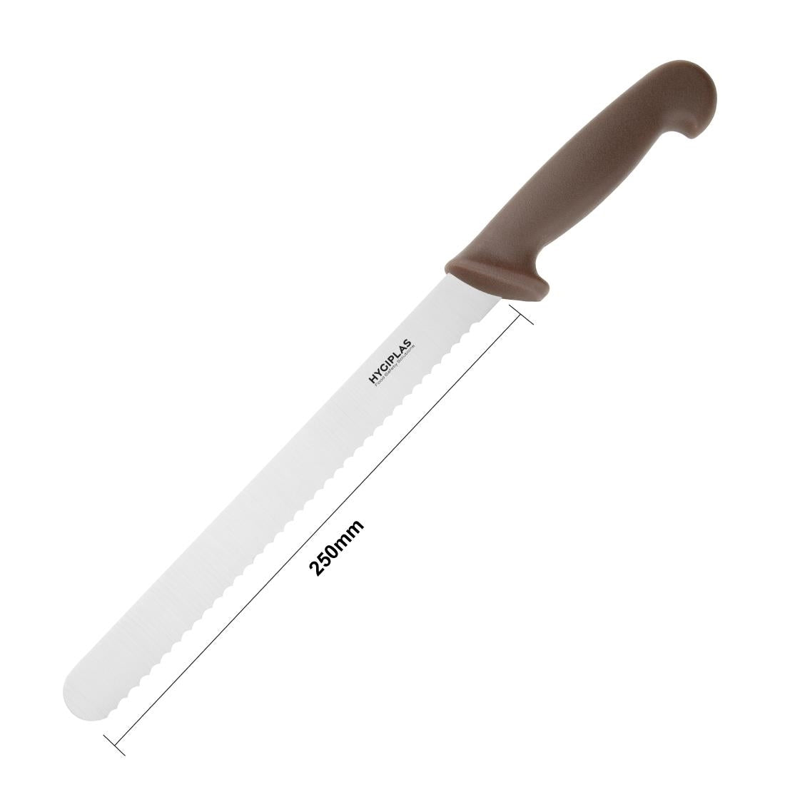 Hygiplas Serrated Slicer Brown 24.8cm