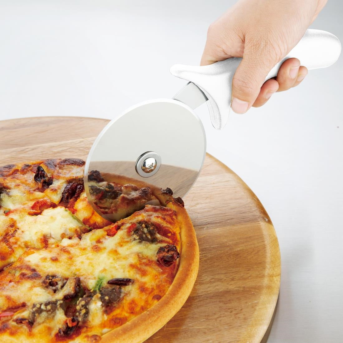 Hygiplas Pizza Wheel White 4"