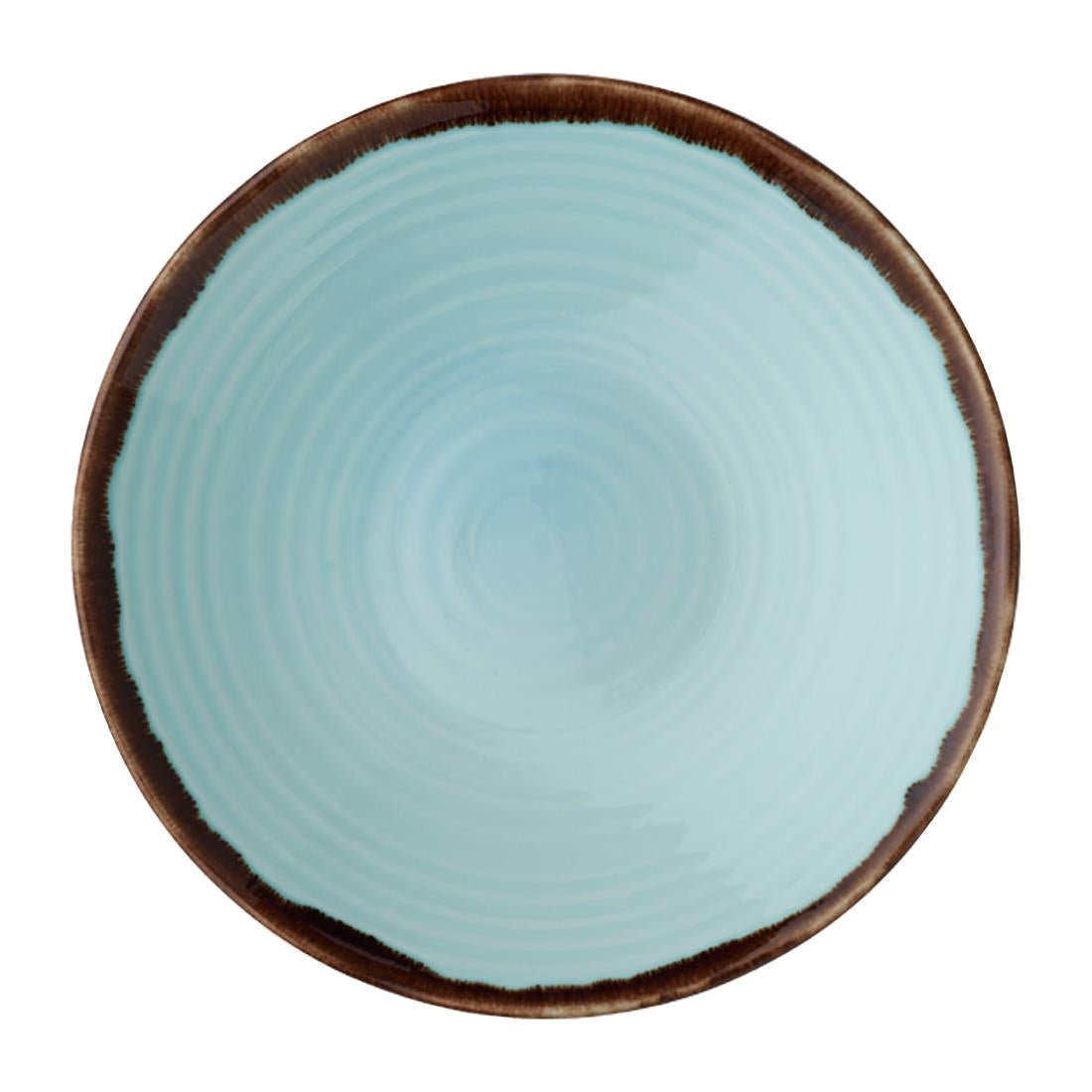Dudson Harvest Organic Coupe Bowls Turquoise 250mm (12 Pack)