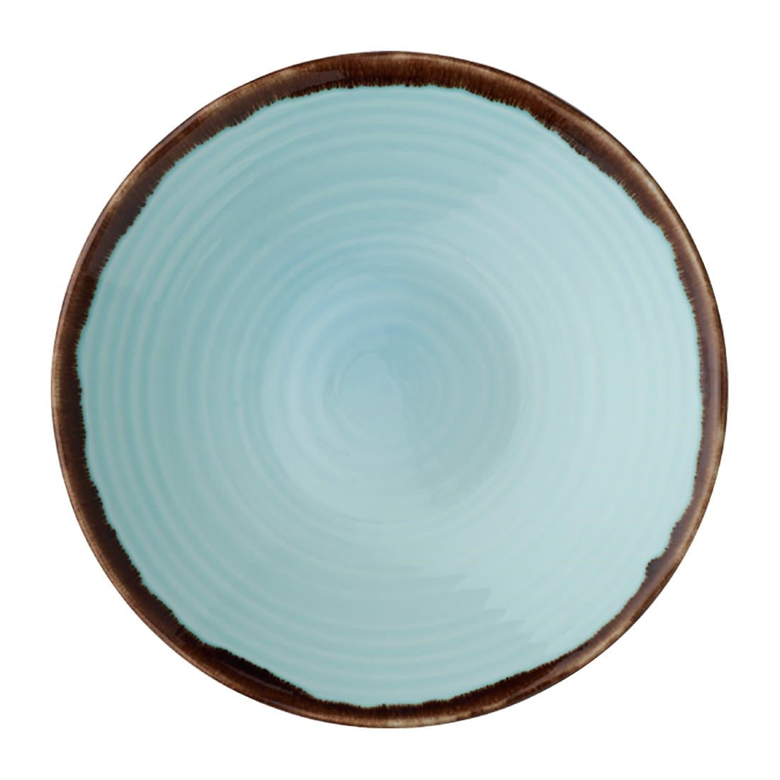 Dudson Harvest Organic Coupe Bowls Turquoise 279mm (12 Pack)