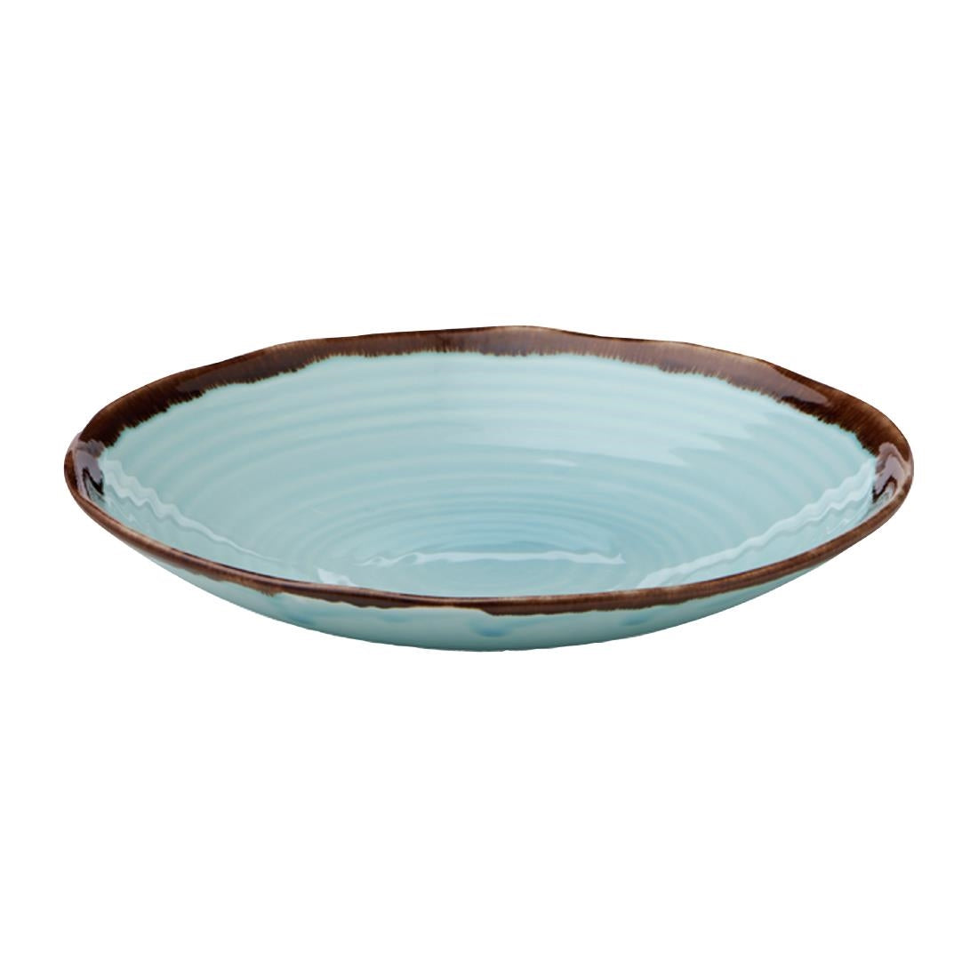 Dudson Harvest Organic Coupe Bowls Turquoise 279mm (12 Pack)