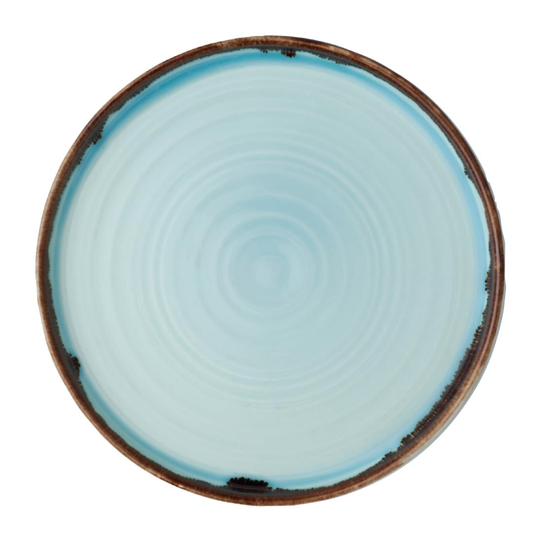 Dudson Harvest Walled Plates Turquoise 210mm (6 Pack)