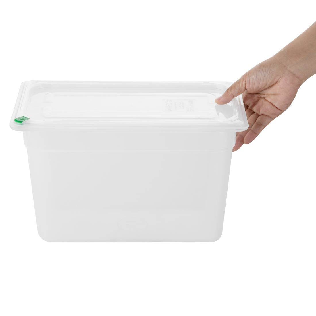 Hygiplas Click PP GN Container 1/3 with Lid & 7 Colour Clips 200mm 6.9Ltr (4 Pack)