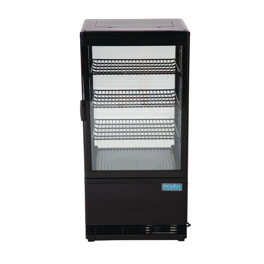Polar C-Series Energy Efficient Display Fridge Black 68Ltr