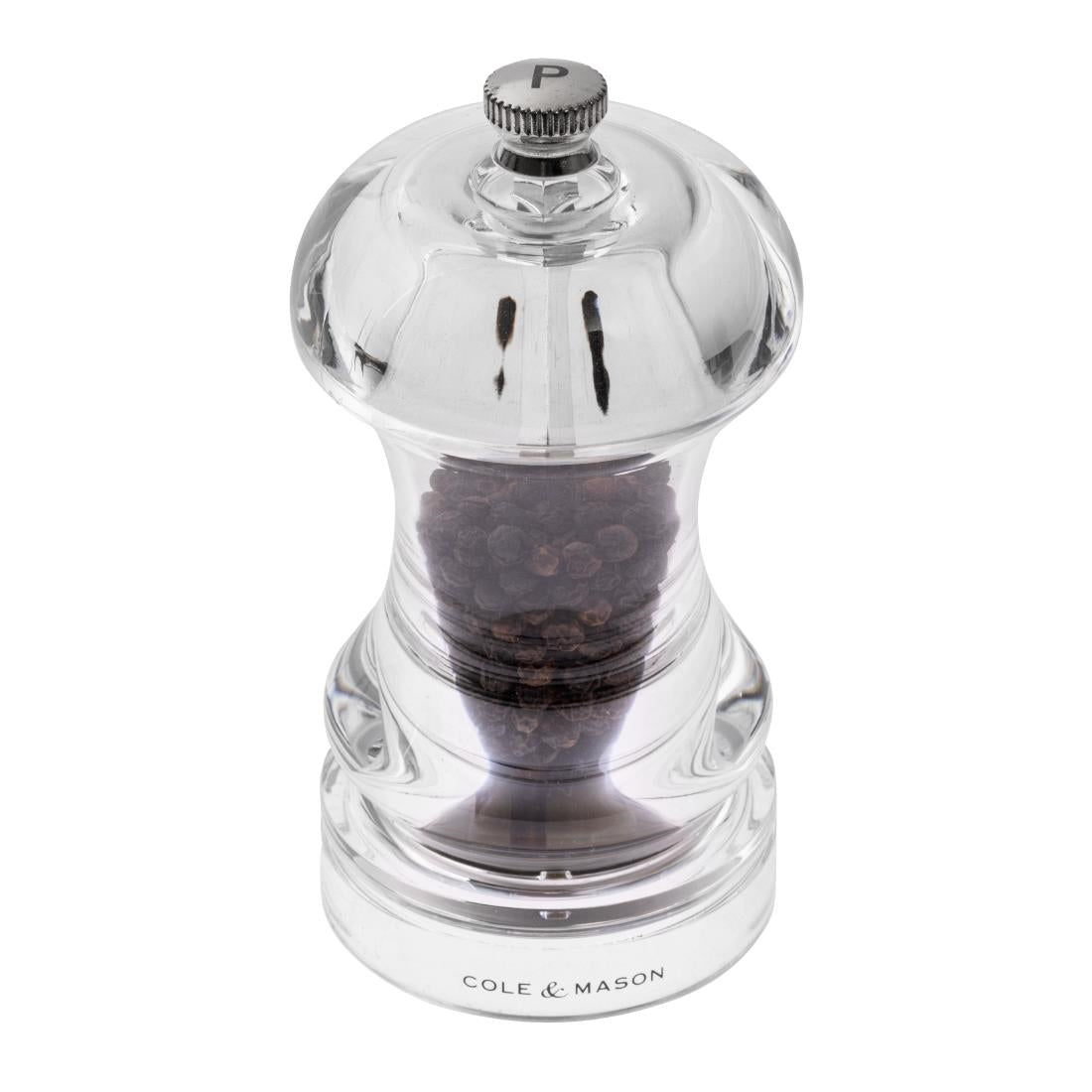 Cole & Mason Acrylic Pepper Mill Capstan 4.5in
