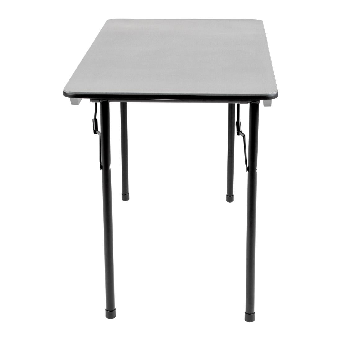 Bolero ABS Rectangular Folding Table Grey 4ft (Single)