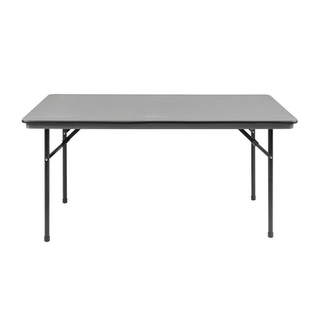 Bolero ABS Rectangular Folding Table Grey 5ft