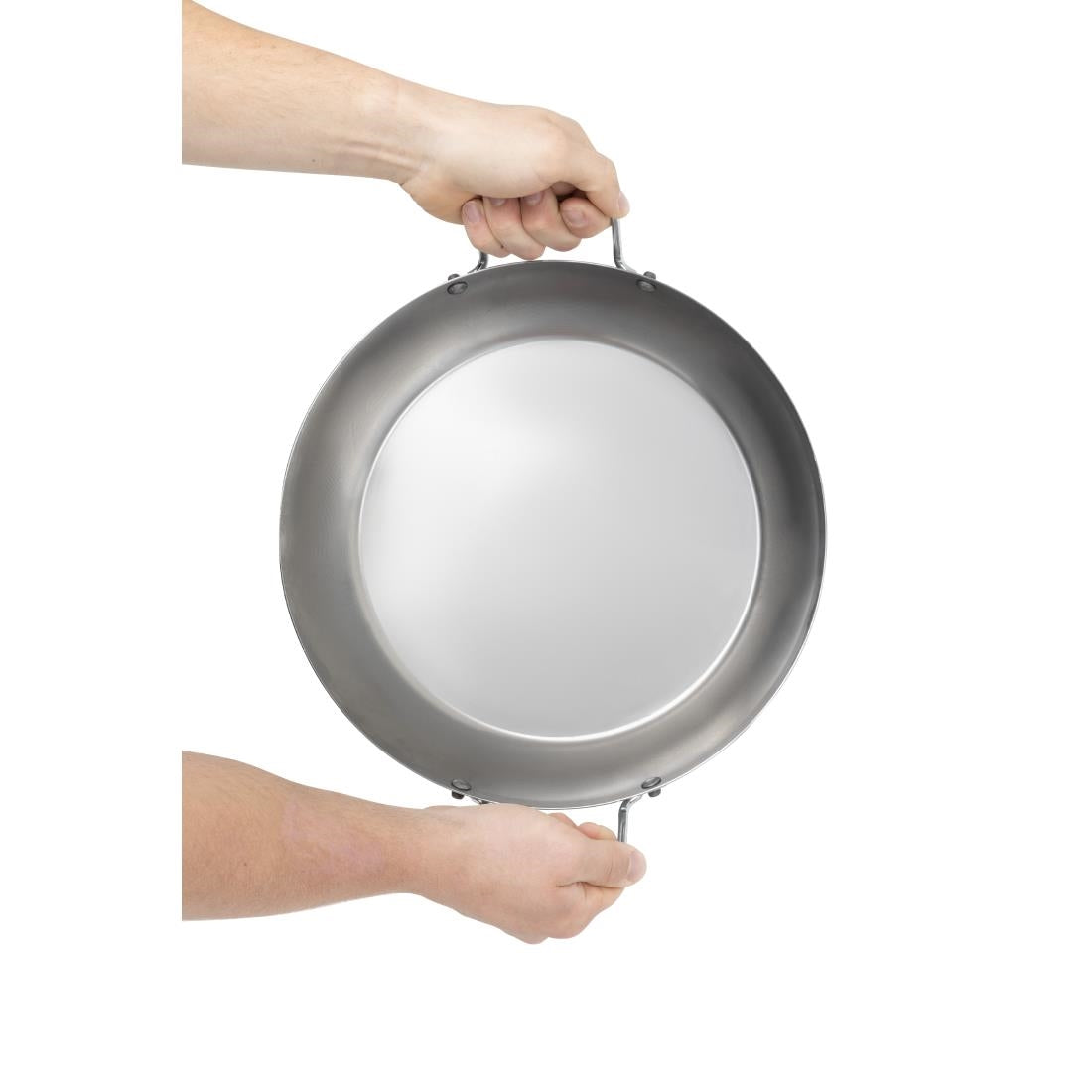 Vogue Carbon Steel Paella Pan 33cm