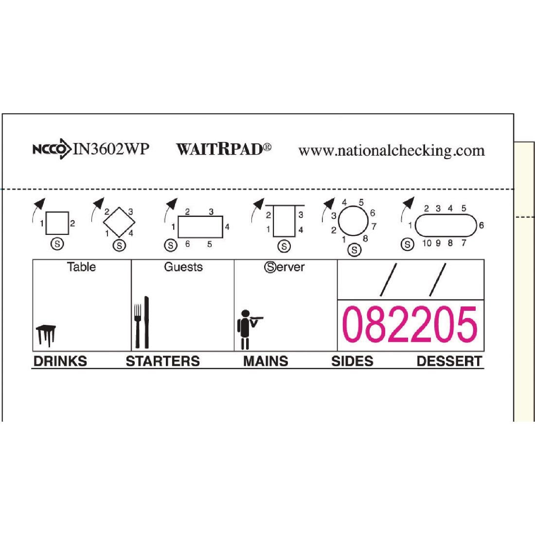 WaitRpads Waiting Pads Duplicate Carbonless (10 Pack)
