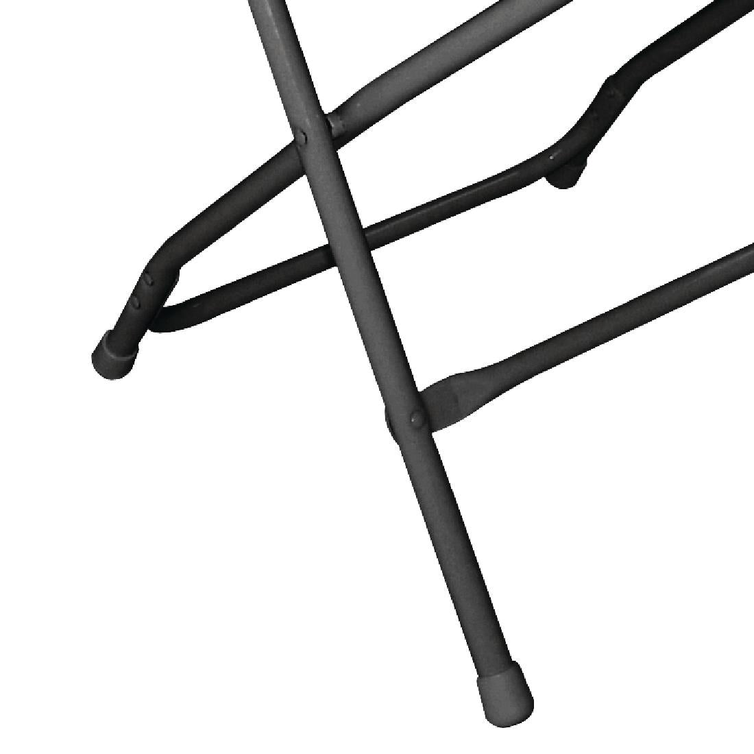 Bolero Polypropylene Folding Chairs Black (10 Pack)