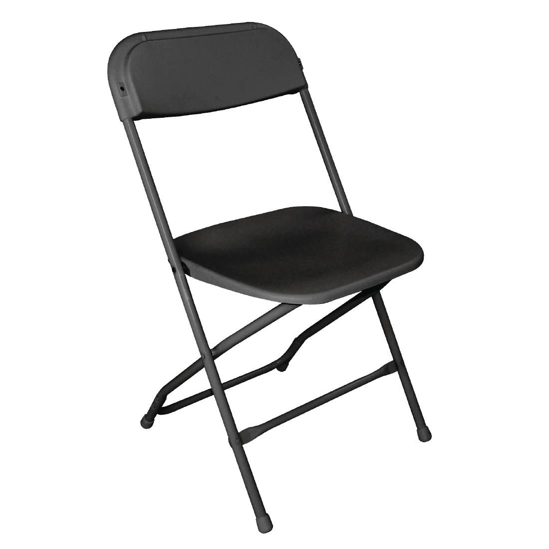 Bolero Polypropylene Folding Chairs Black (10 Pack)