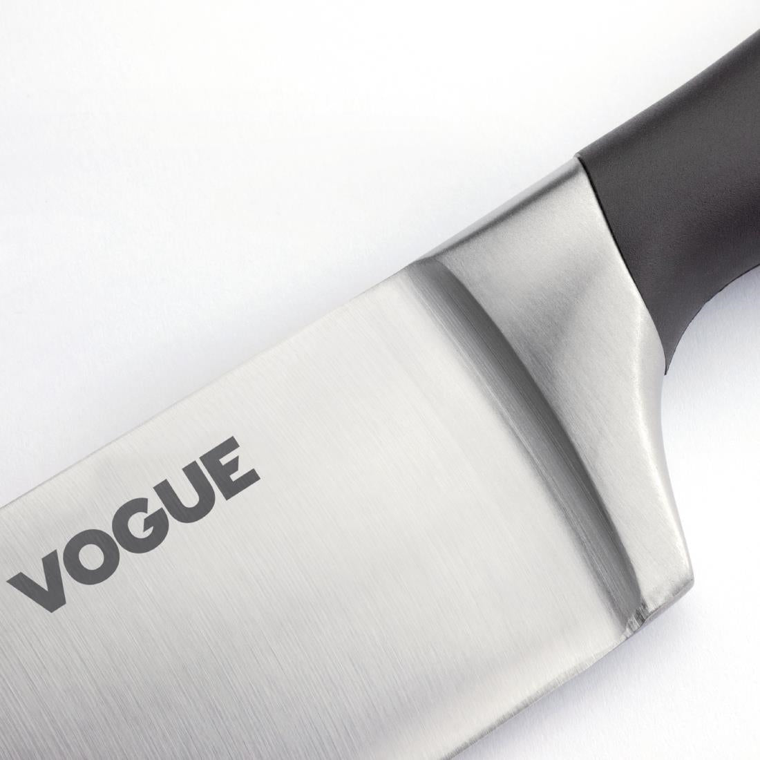 Vogue Soft Grip Chef Knife Black 20cm