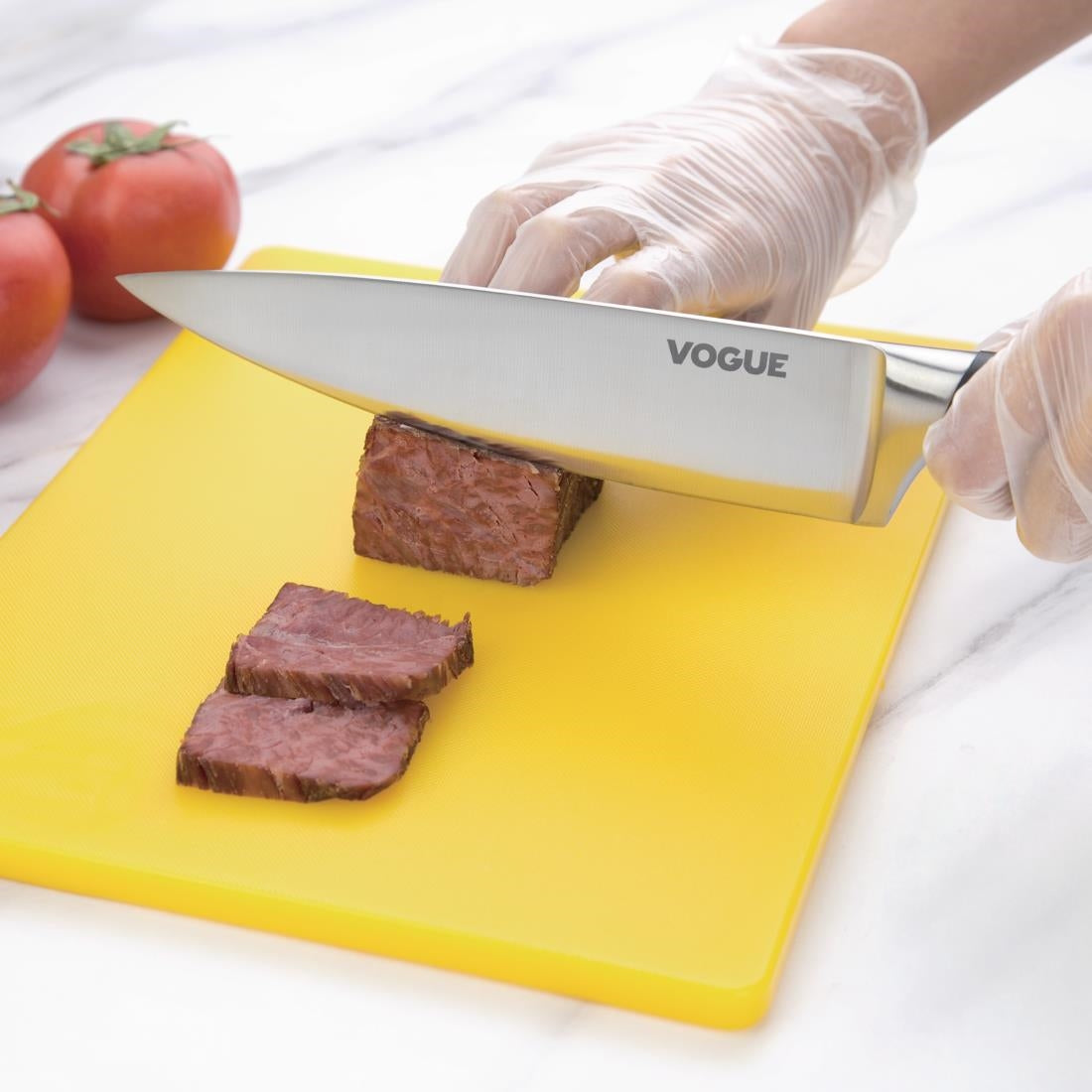 Vogue Soft Grip Chef Knife Black 20cm