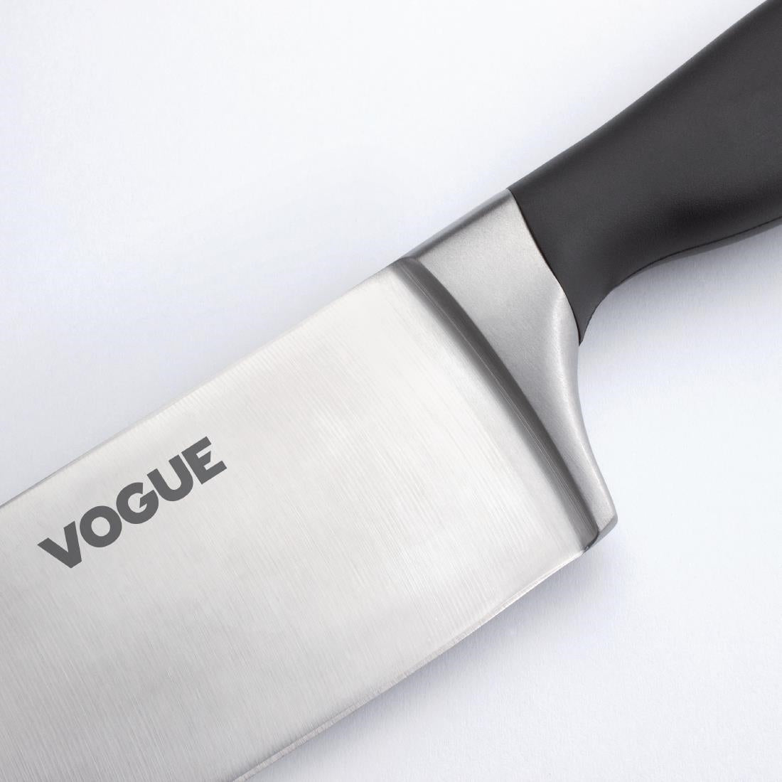Vogue Soft Grip Chef Knife Black 25.5cm