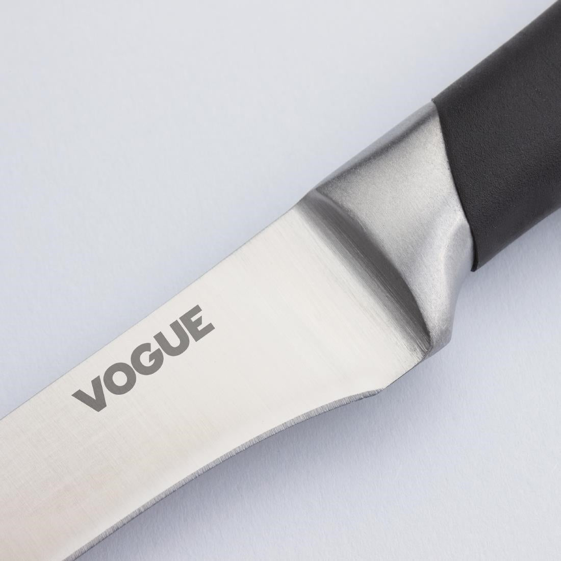 Vogue Soft Grip Boning Knife Black 12.8cm