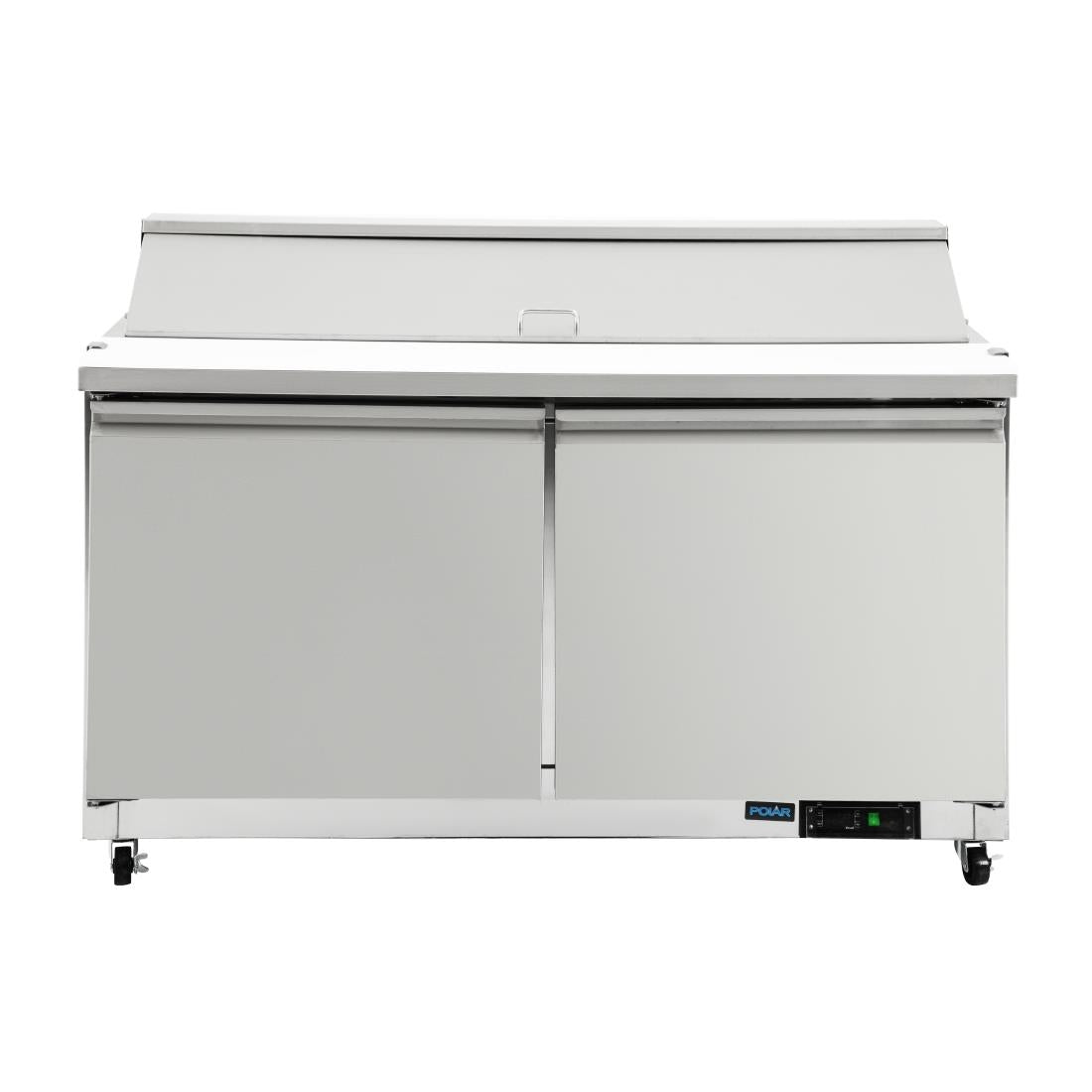 Polar U-Series Double Door Prep Counter Fridge 527Ltr