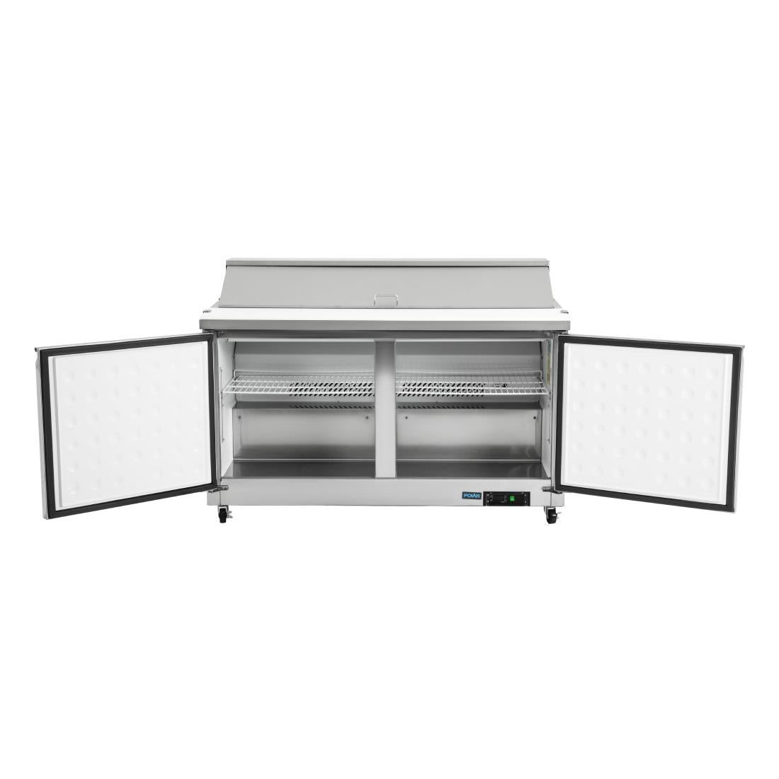 Polar U-Series Double Door Prep Counter Fridge 527Ltr