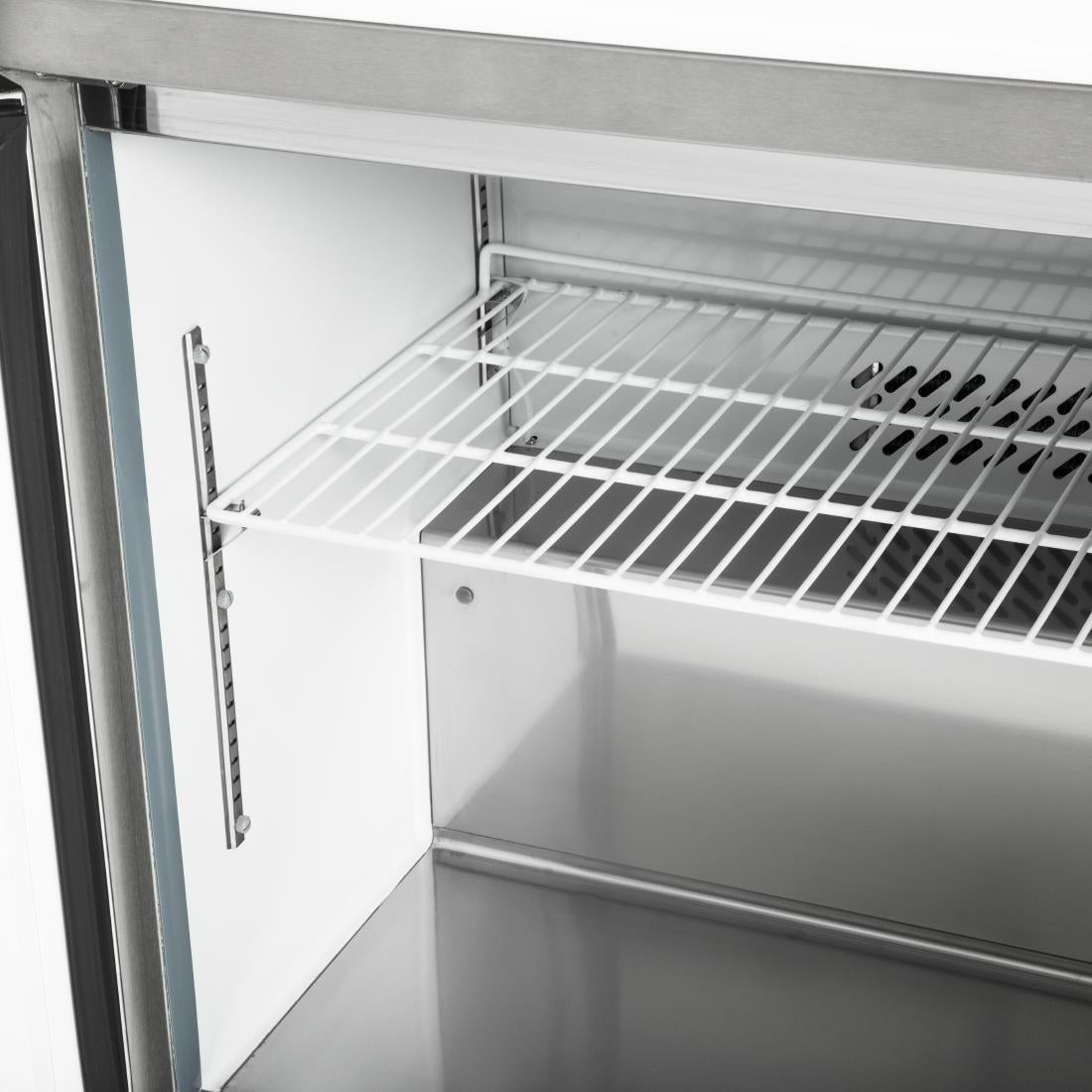Polar U-Series Double Door Prep Counter Fridge 527Ltr