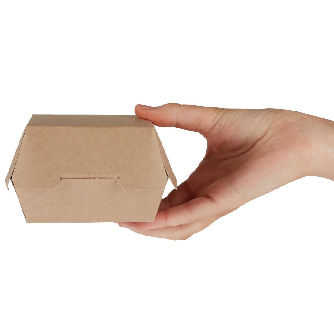 Colpac Compostable Kraft Burger Boxes Small 108mm (250 Pack)