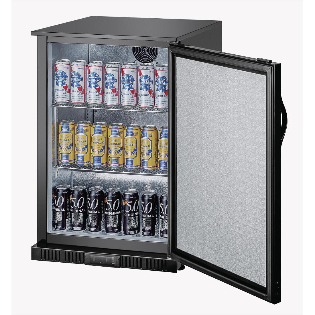 Polar G-series 850mm Single Door Back Bar Cooler Solid Door 128 Ltr