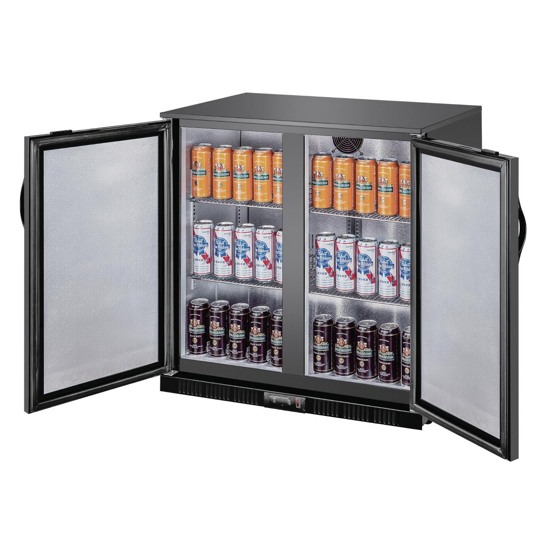 Polar G-series 850mm Double Door Back Bar Cooler Solid Door 198 Ltr