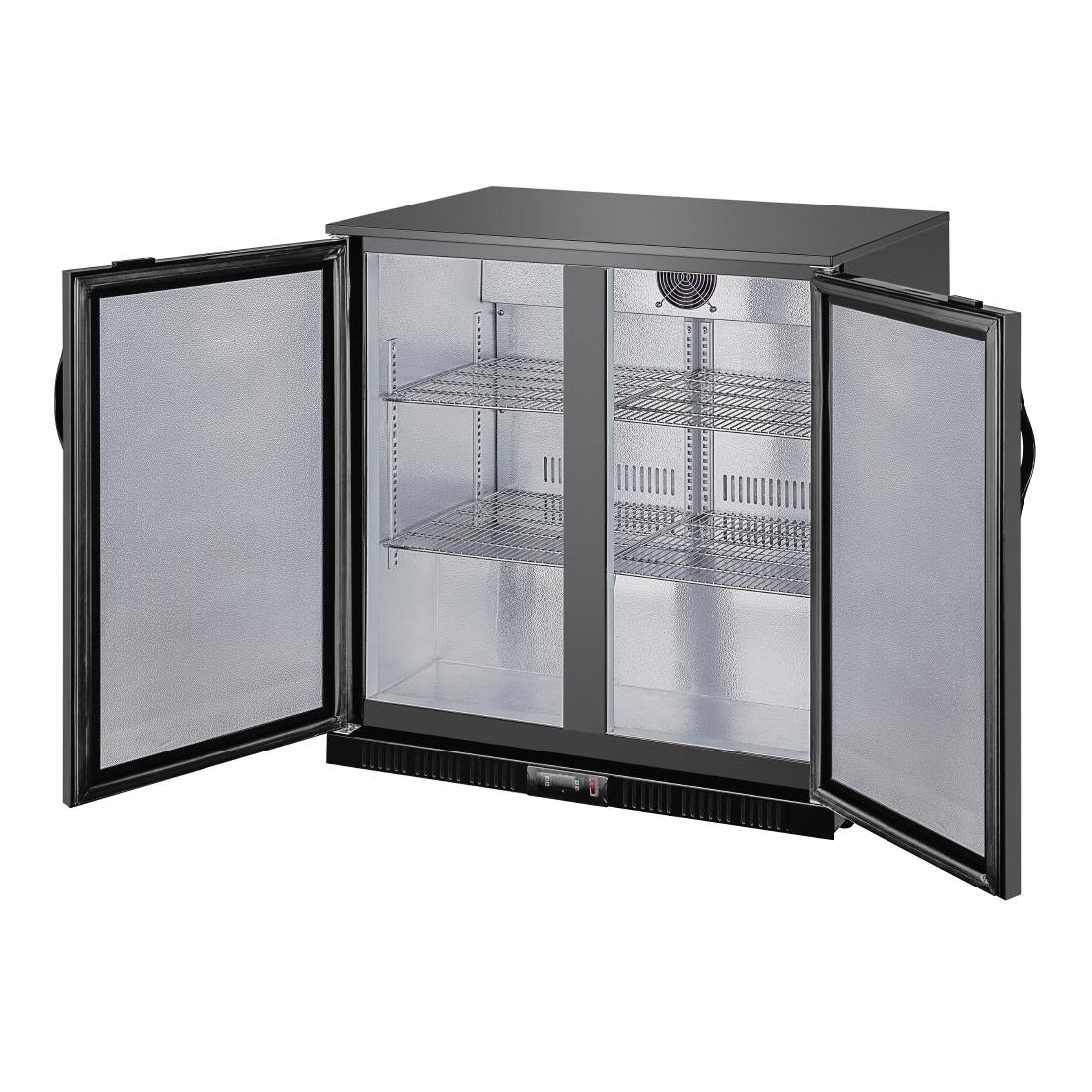 Polar G-series 850mm Double Door Back Bar Cooler Solid Door 198 Ltr