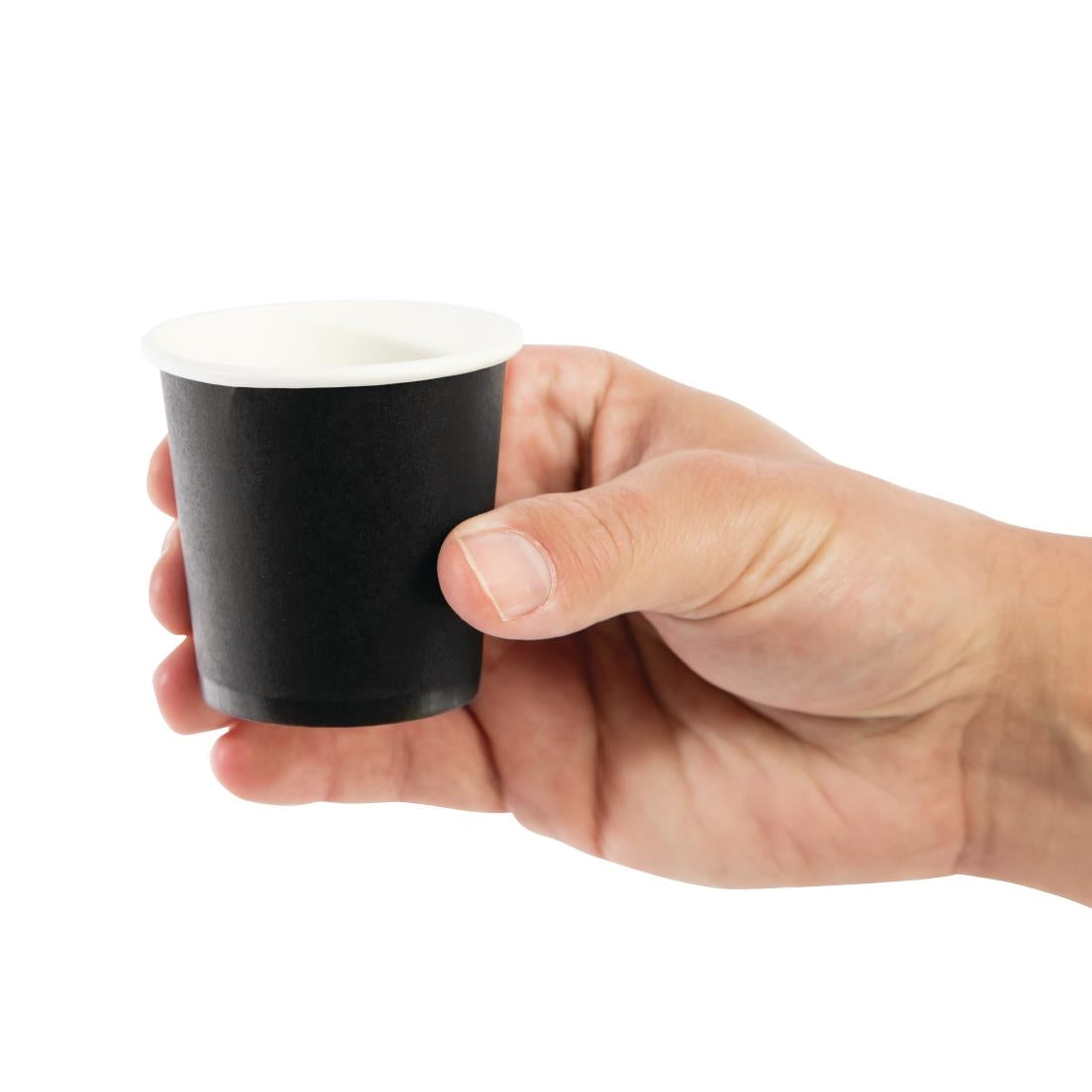 Fiesta Recyclable Espresso Cups Single Wall Black (1000 Pack)