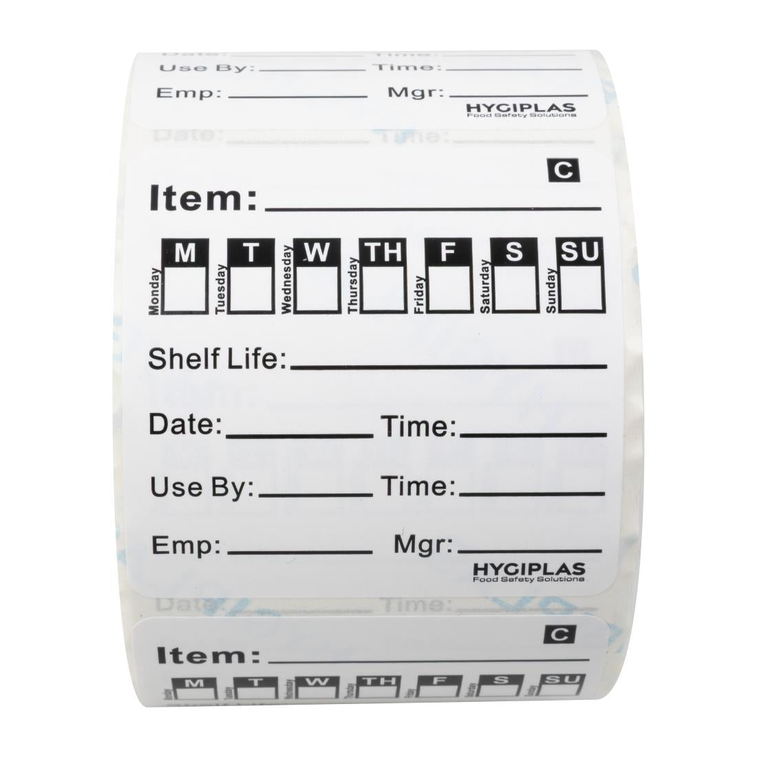 Hygiplas Freezable Day of the Week Labels (500 Pack)