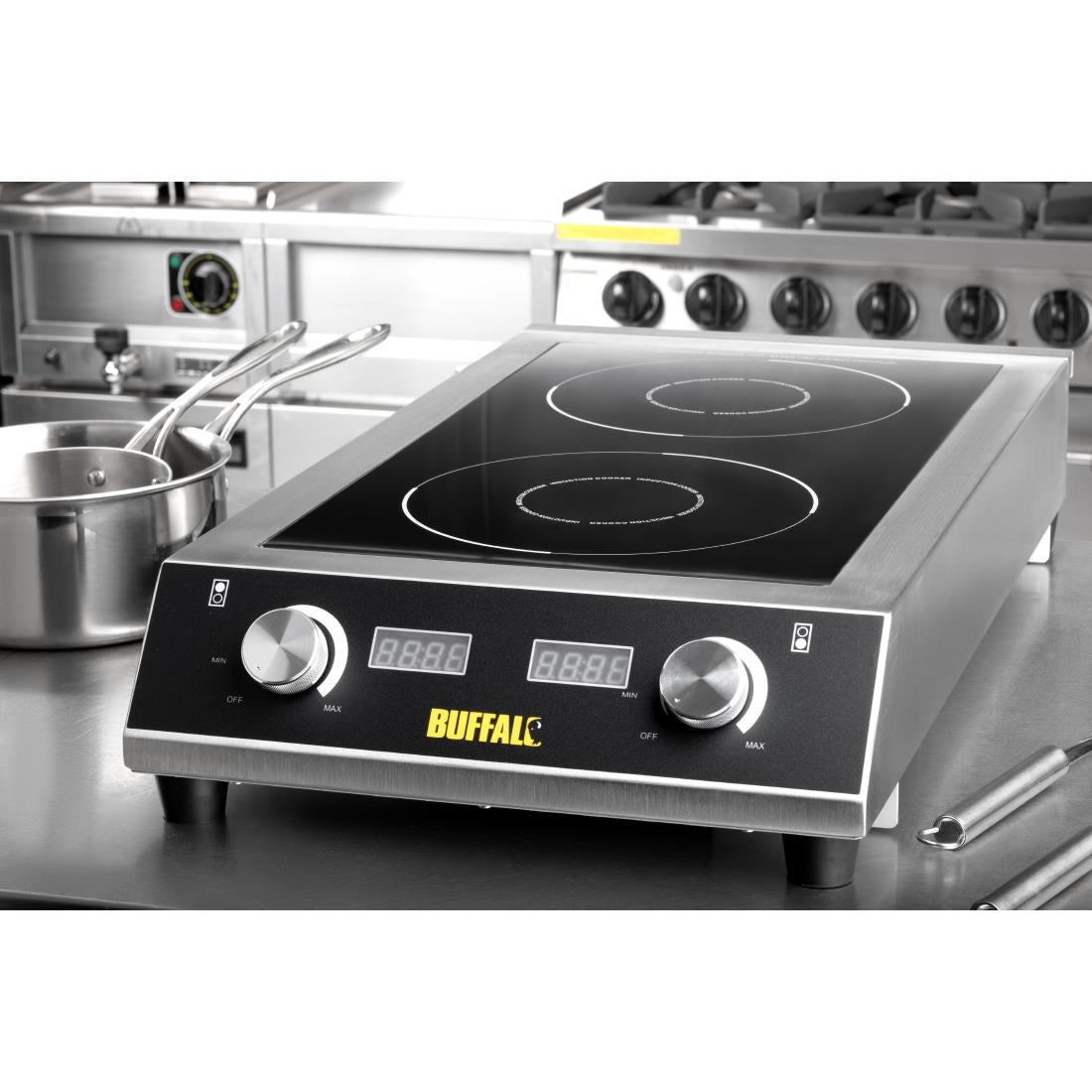 Buffalo Heavy Duty Double Induction Hob 7kW