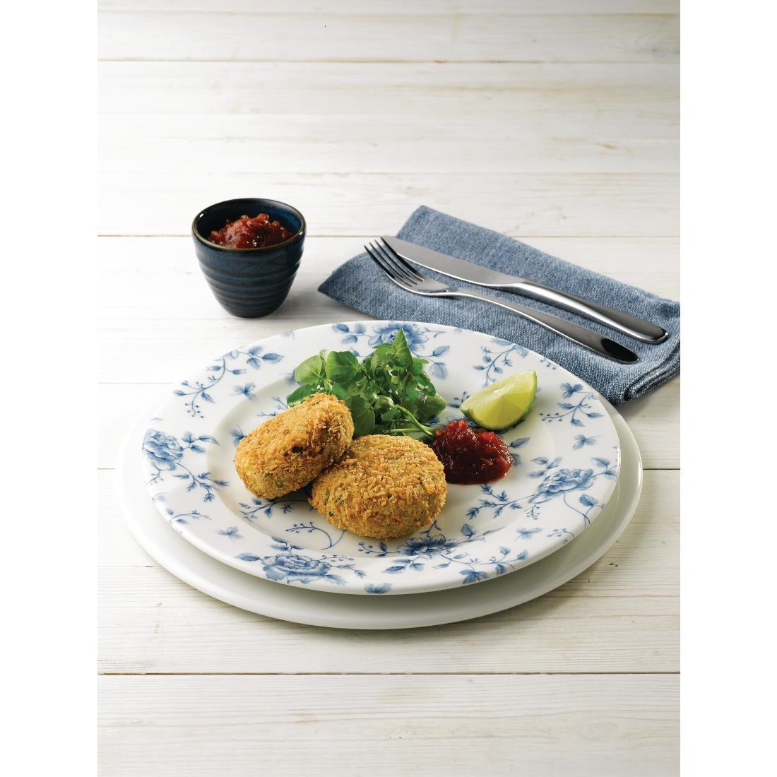 Churchill Vintage Prints Tea Plates Prague Rose Print 210mm (6 Pack)