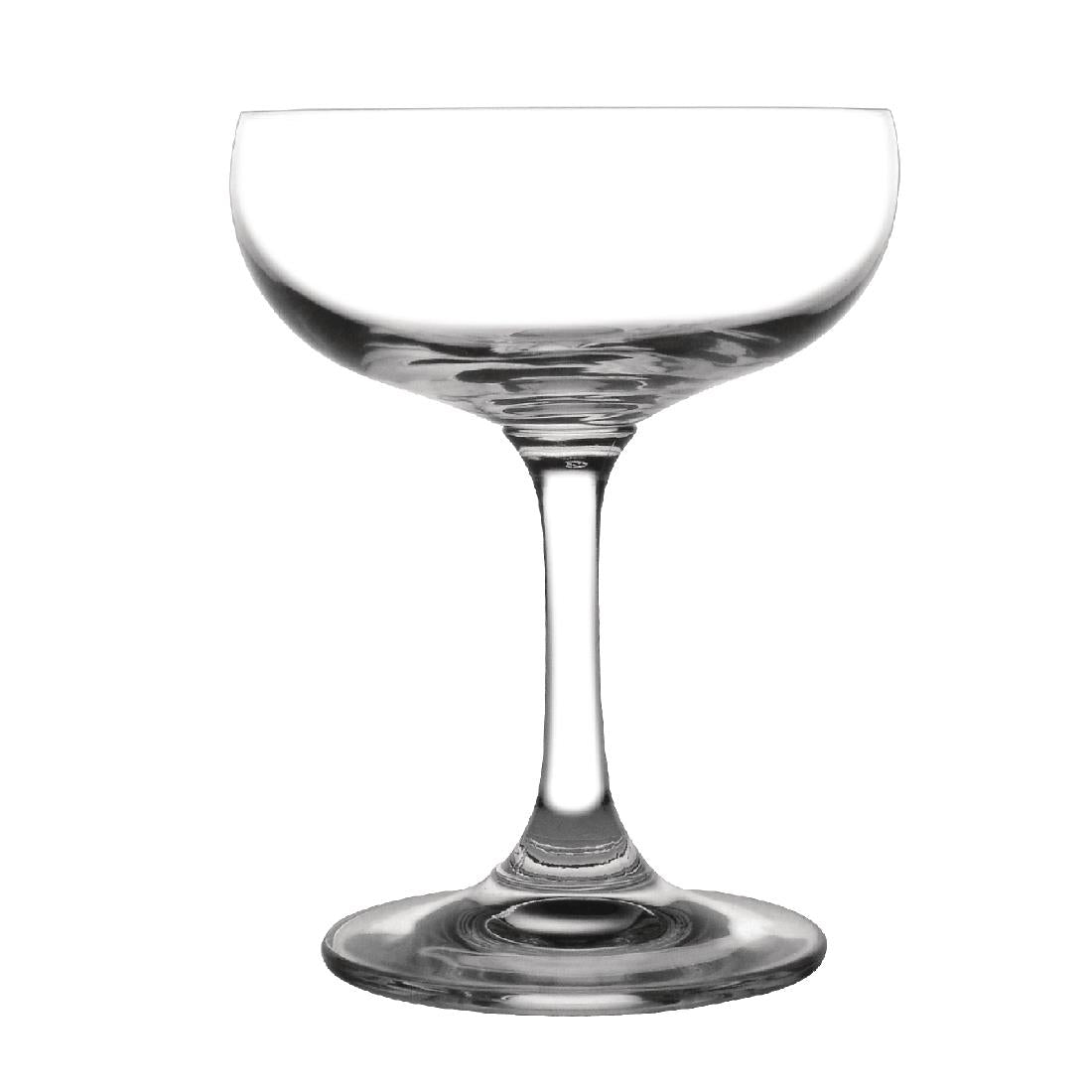 Olympia Bar Collection Crystal Champagne Saucers 200ml (6 Pack)