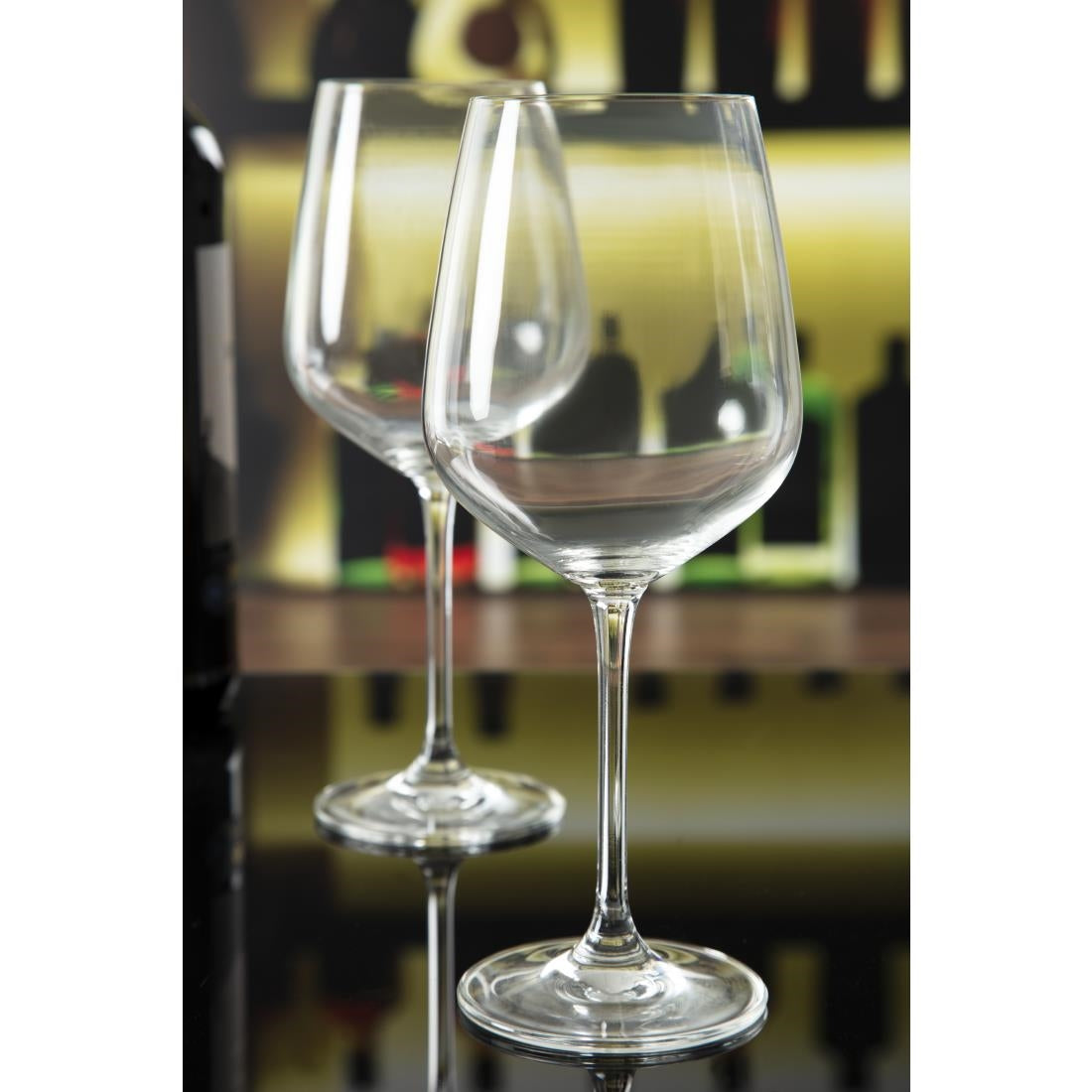 Olympia Chime Crystal Wine Glasses 495ml (6 Pack)
