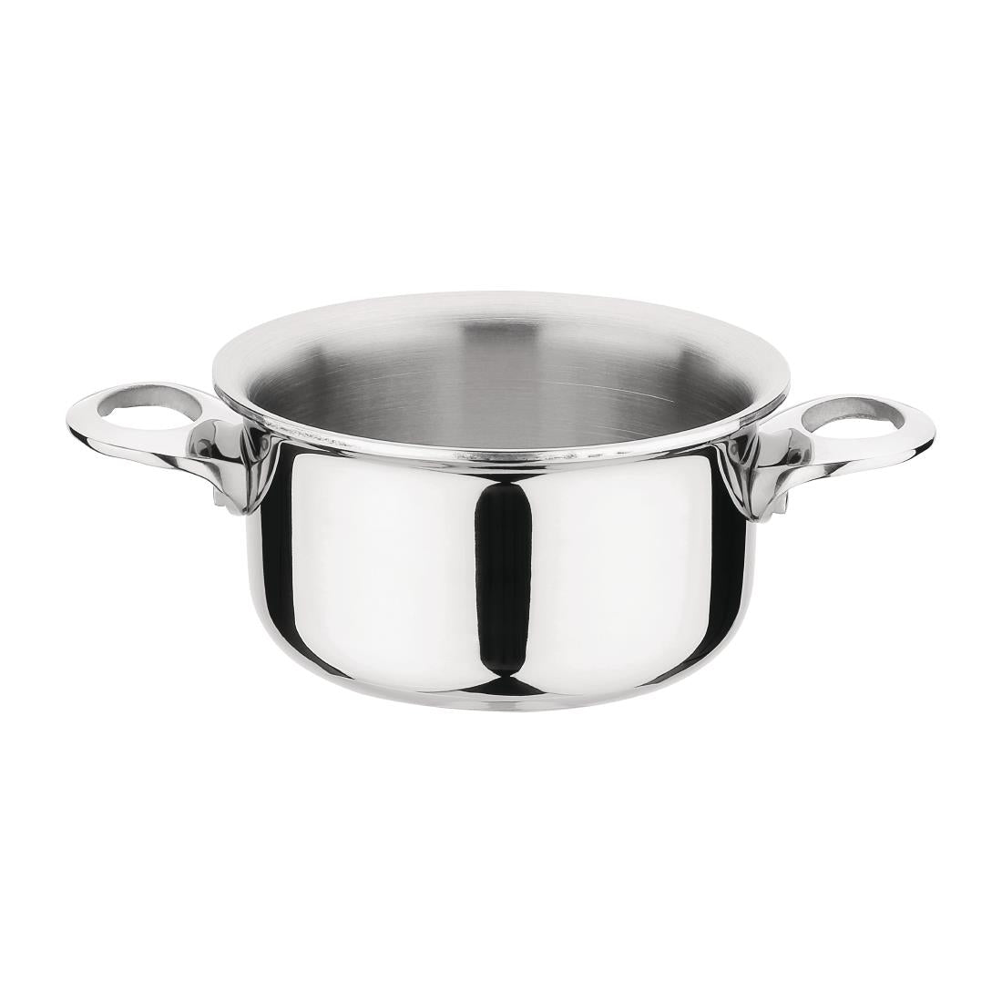 Vogue Stainless Steel & Aluminium Tri-Wall Mini Casserole 100mm