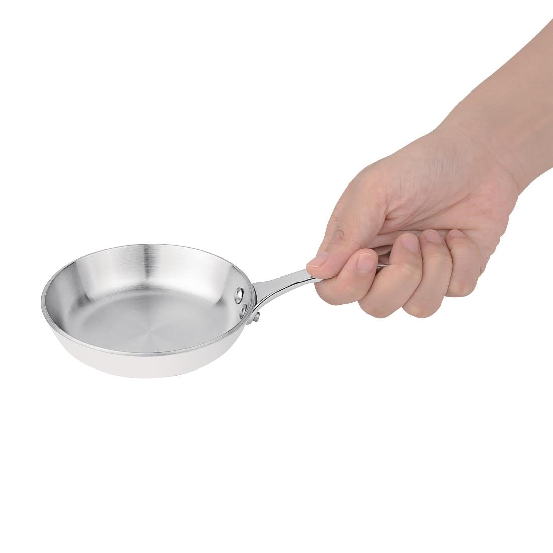 Vogue Stainless Steel and Aluminium Tri-Wall Mini Frying Pan 10cm