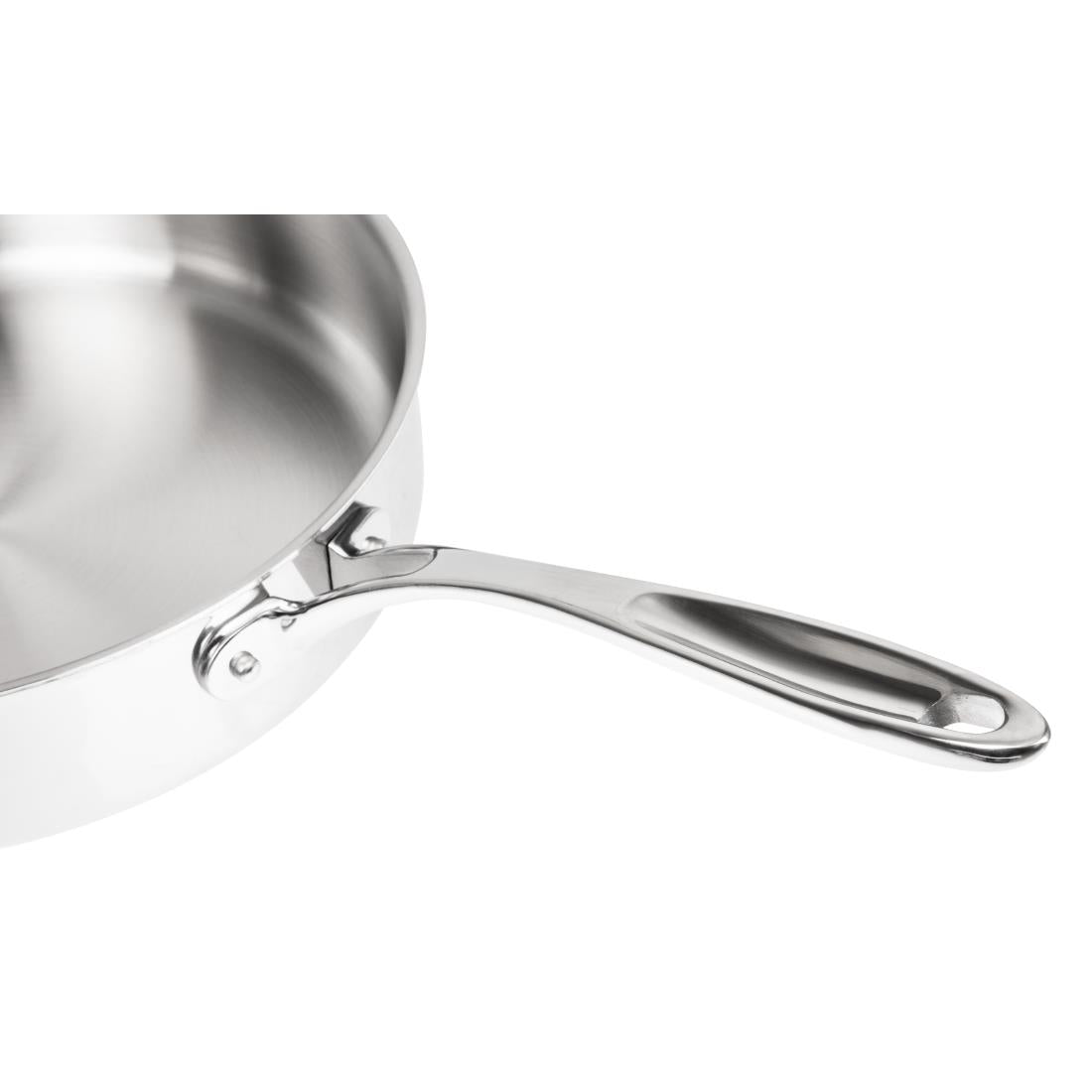 Vogue Stainless Steel and Aluminium Tri-Wall Sauté Pan 28cm