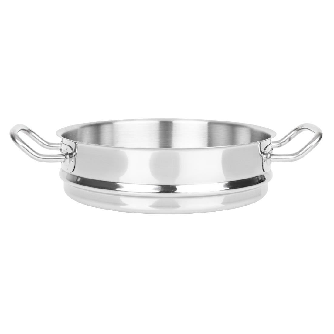 Vogue Stainless Steel and Aluminium Tri-Wall Steamer 24cm