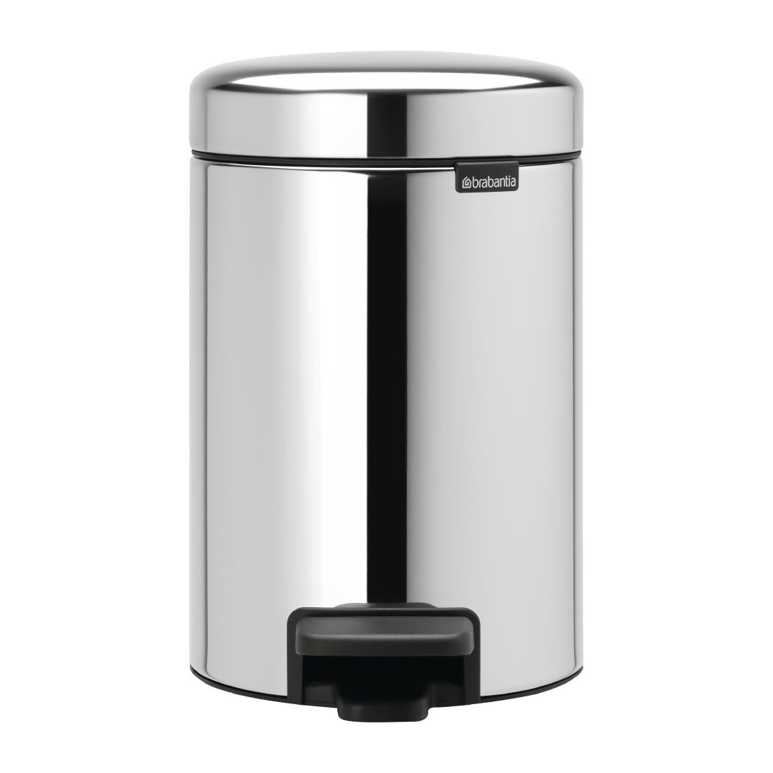 Brabantia NewIcon Pedal Bin 3Ltr - Brilliant Steel