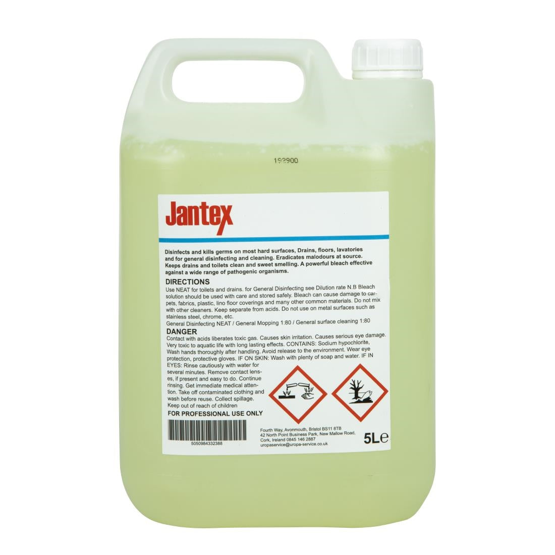 Jantex Bleach Concentrate 5Ltr (Single Pack)