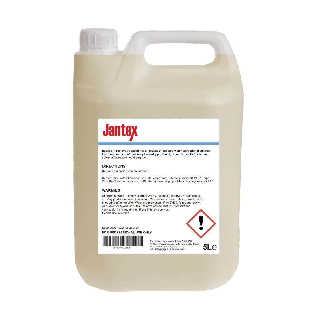 Jantex Carpet Shampoo Concentrate 5Ltr
