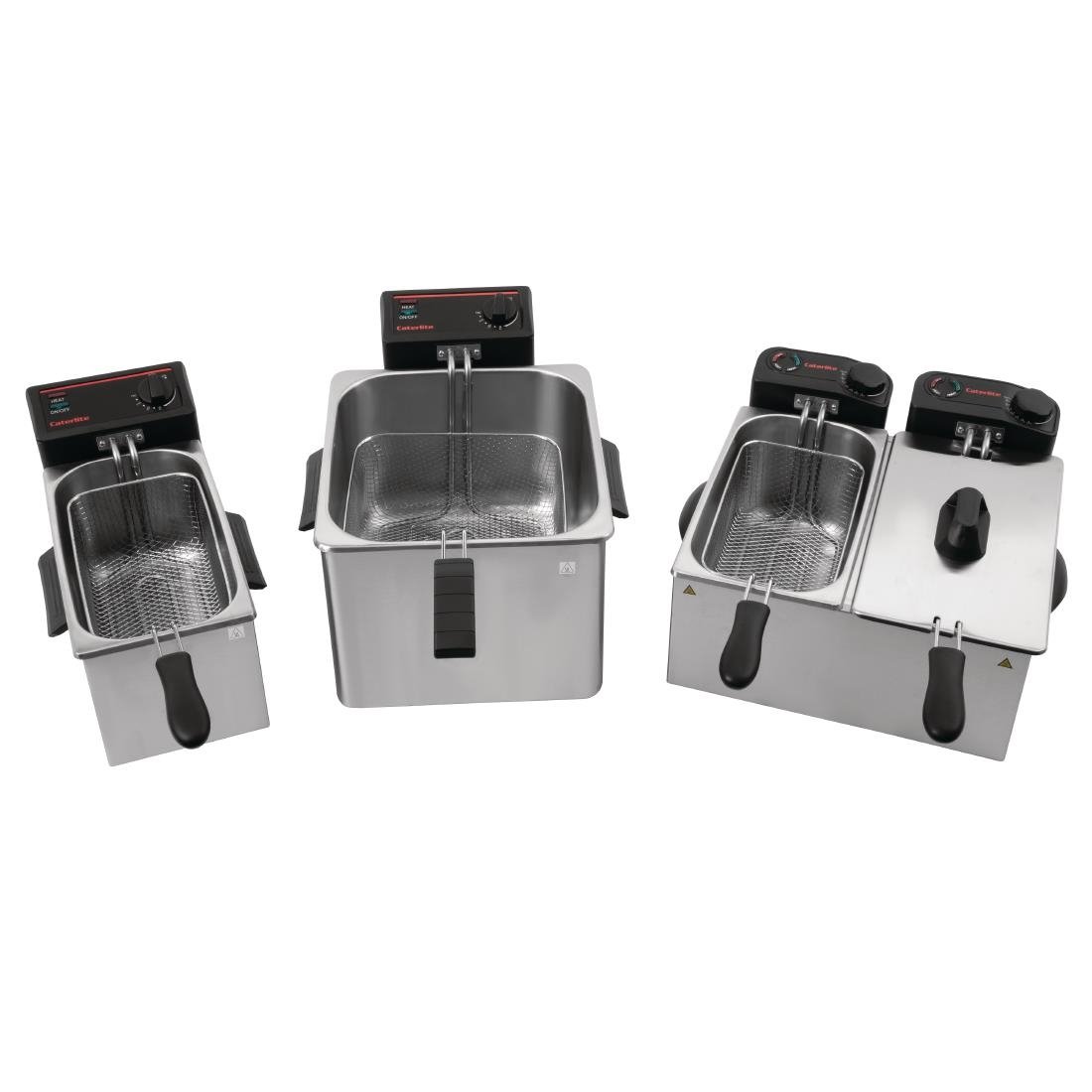 Caterlite Light Duty Countertop Electric Fryer 2x2kW