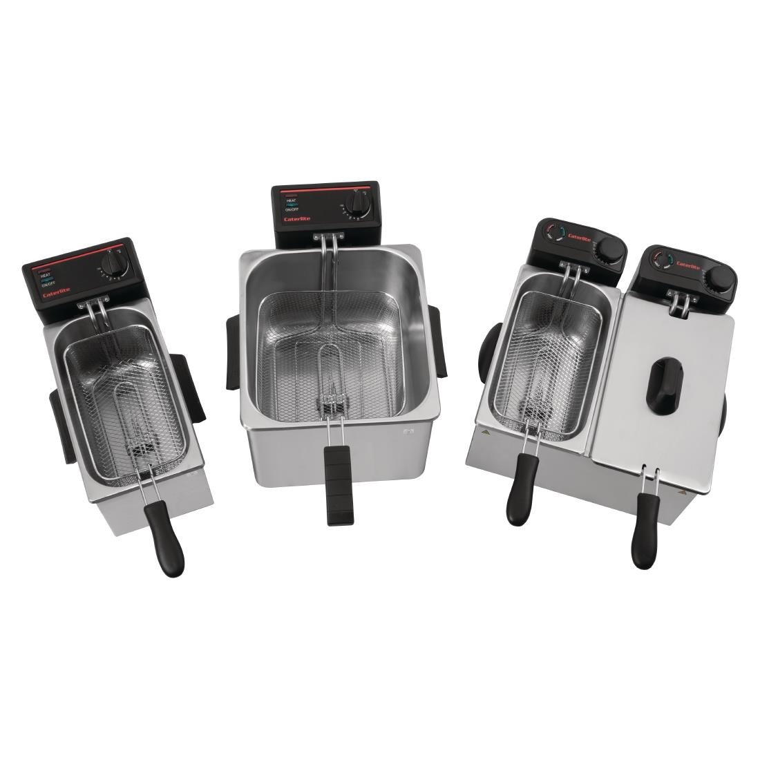 Caterlite Light Duty Countertop Electric Fryer 2x2kW