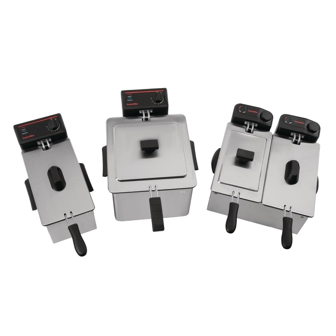 Caterlite Light Duty Countertop Electric Fryer 2x2kW