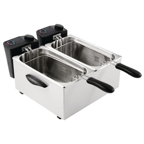 Caterlite Light Duty Countertop Electric Fryer 2x2kW