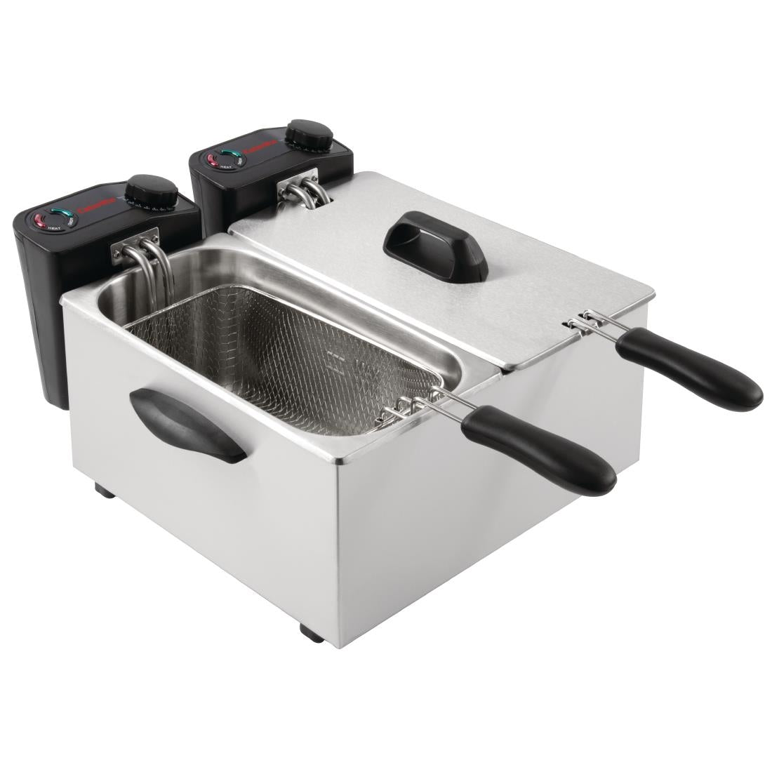 Caterlite Light Duty Countertop Electric Fryer 2x2kW