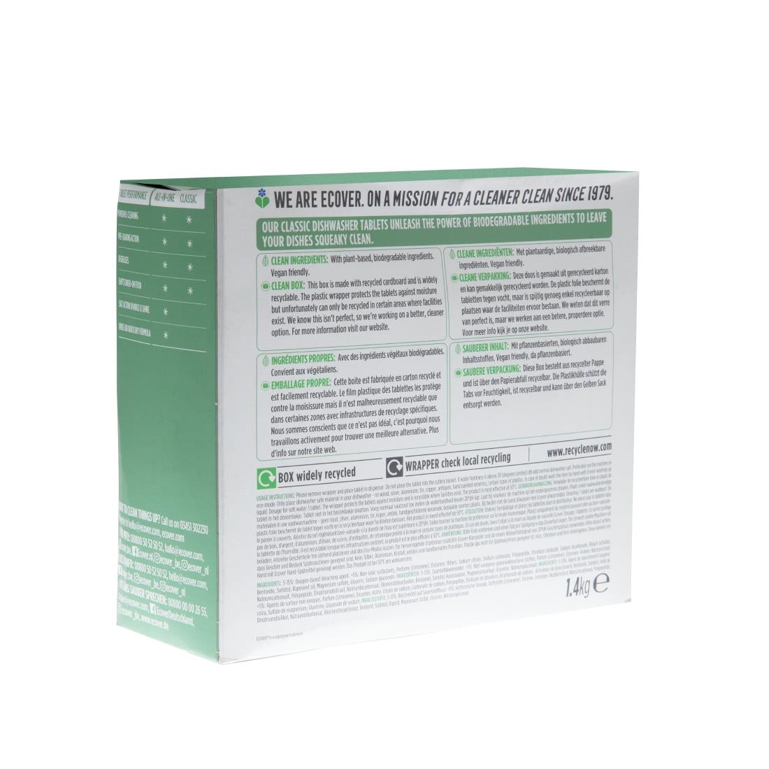 Ecover Dishwasher Detergent Tablets (70 Pack)