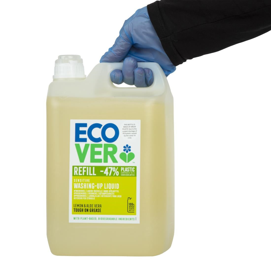 Ecover Lemon and Aloe Vera Washing Up Liquid Concentrate 5Ltr