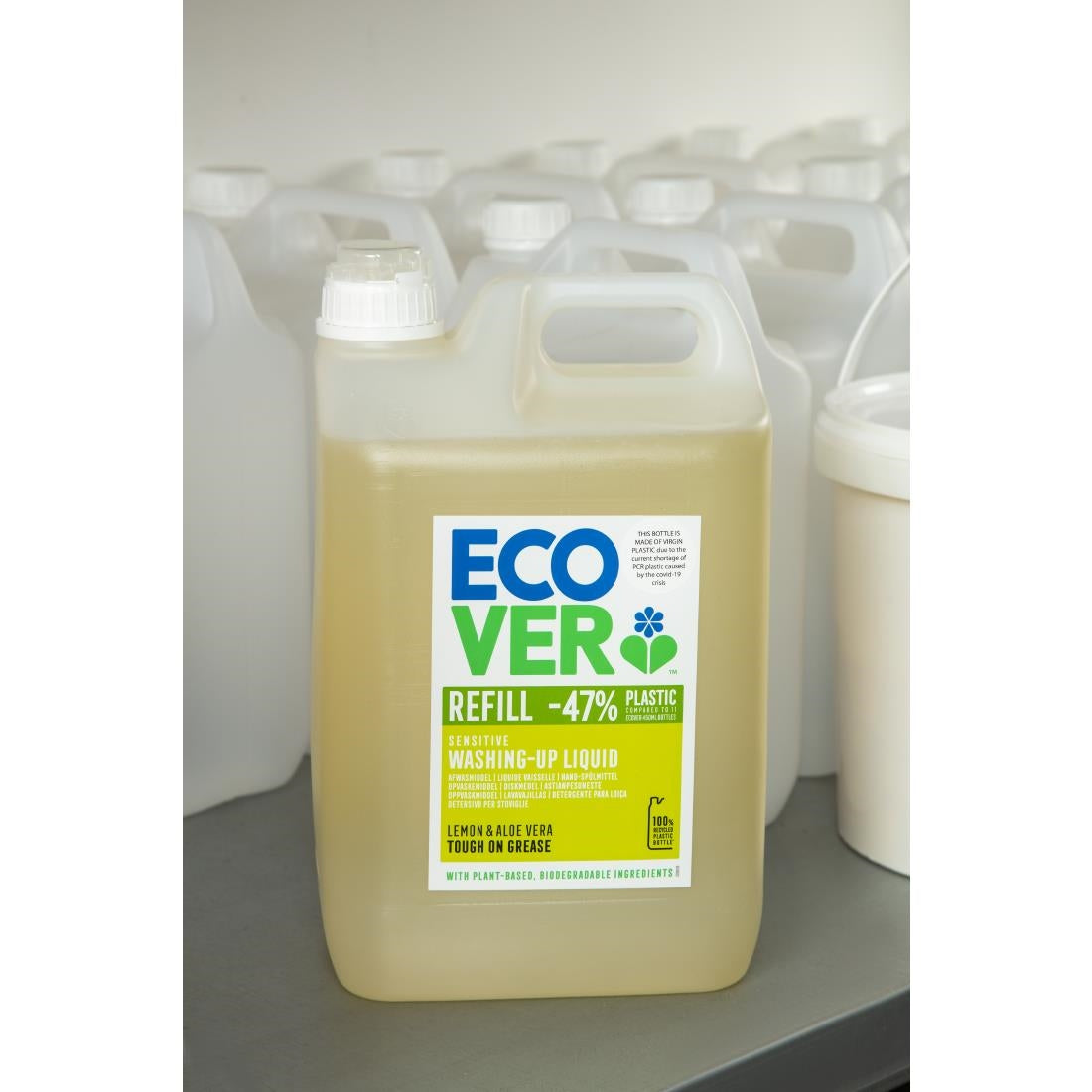 Ecover Lemon and Aloe Vera Washing Up Liquid Concentrate 5Ltr