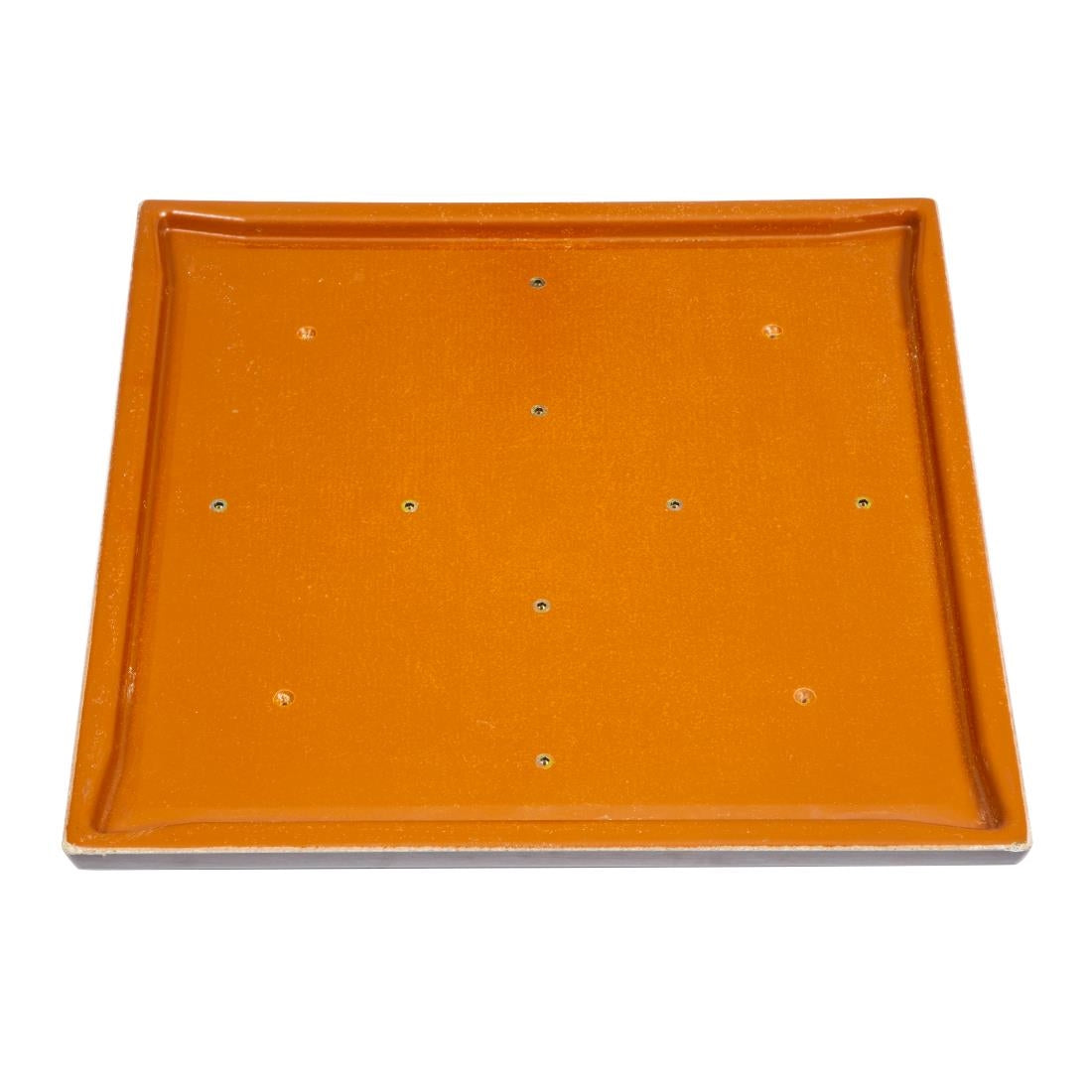 Bolero Pre-drilled Square Tabletop Dark Brown 600mm