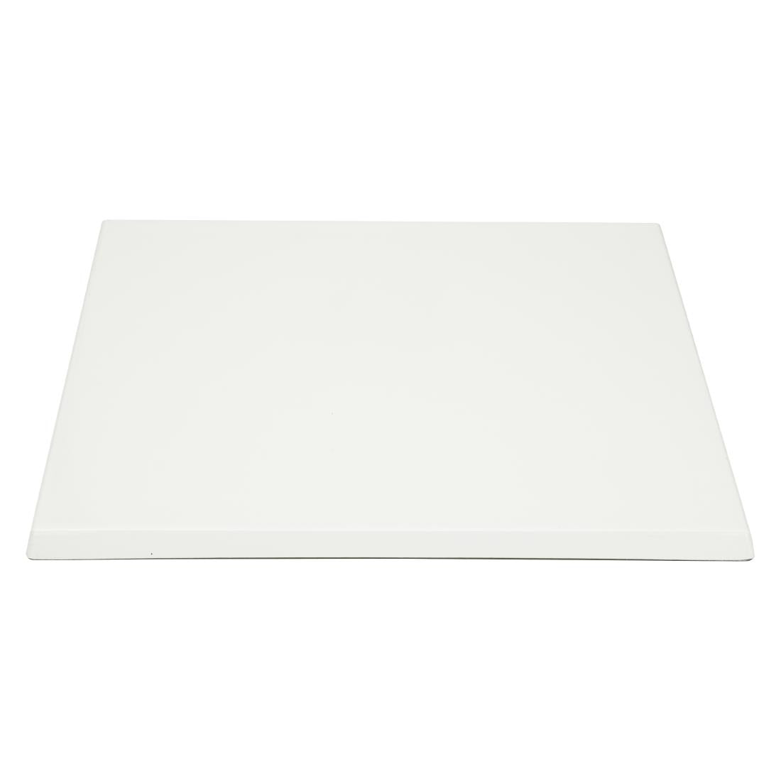 Bolero Pre-drilled Square Table Top White 600mm