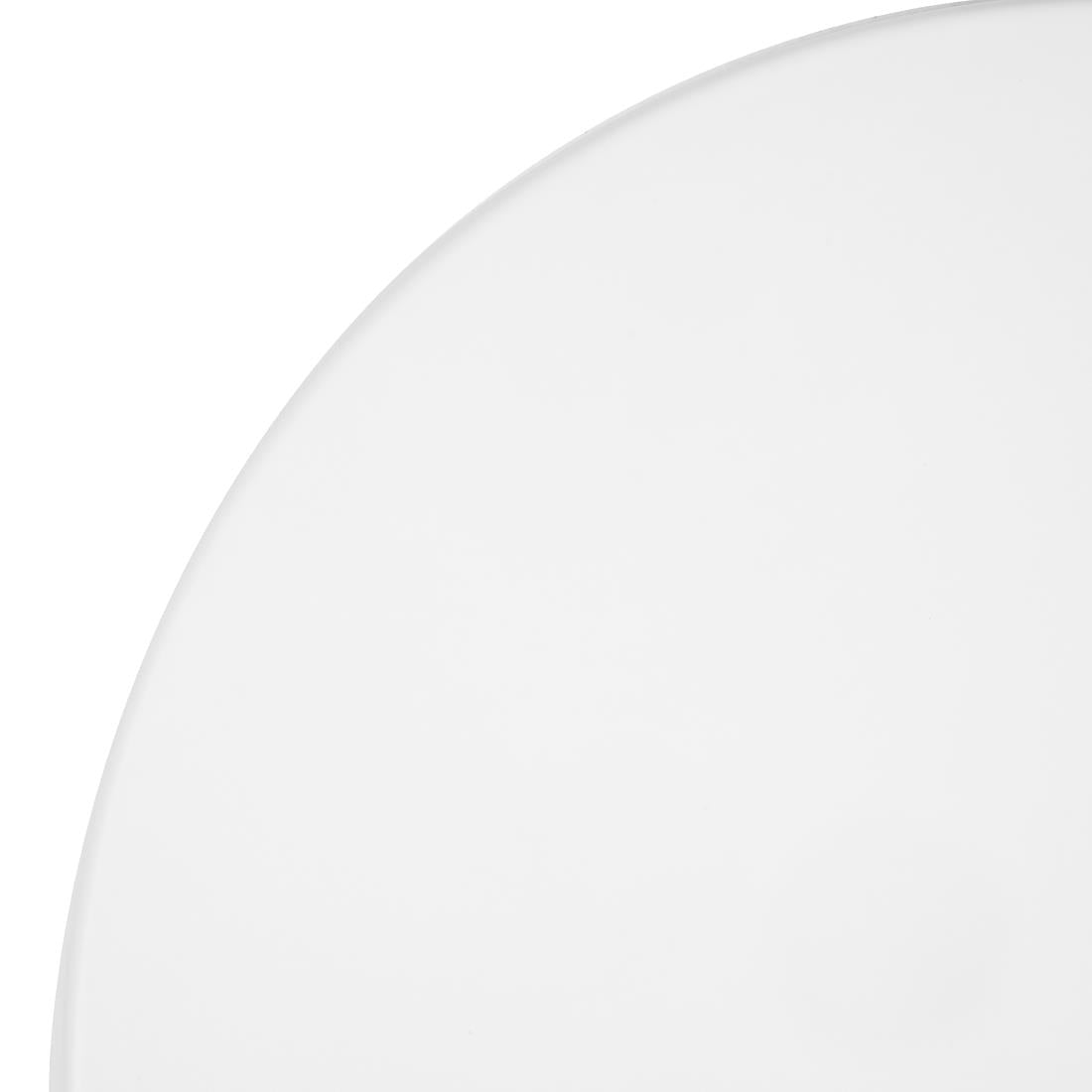 Bolero Pre-drilled Round Tabletop White 600mm